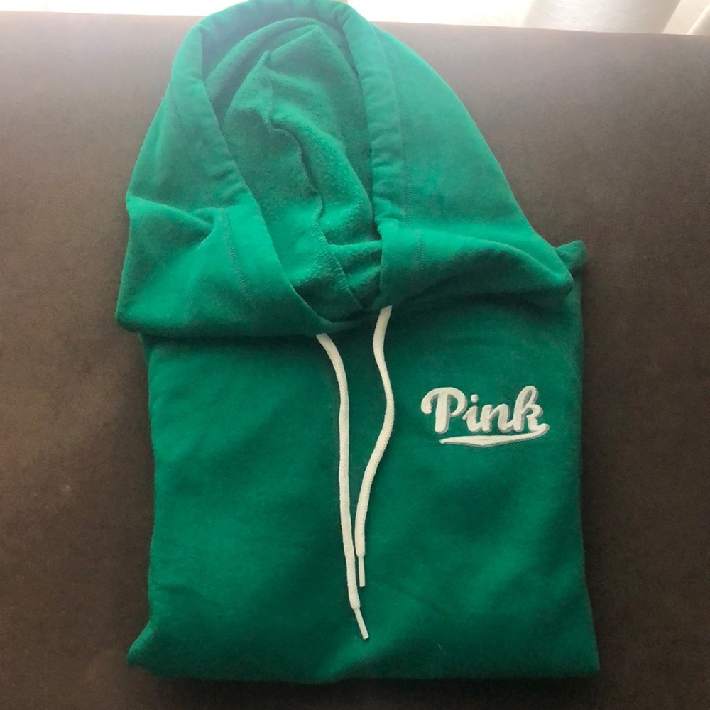 PINK Victoria’s Secret size S Kelly green hoodie